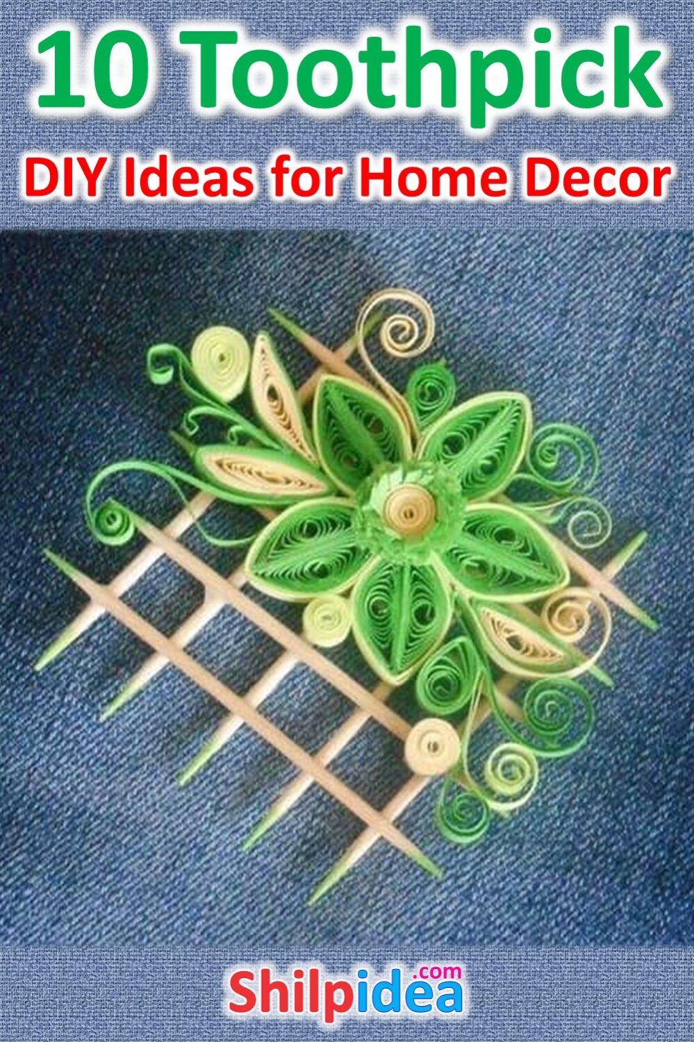 10 Best Toothpick DIY Ideas for Home Decor •