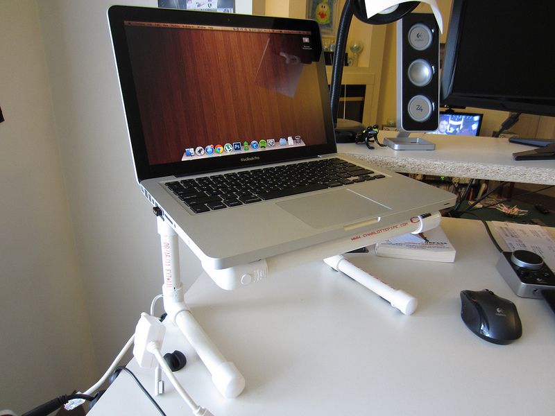 laptop stand with PVC