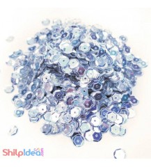 Sequins Round Cupped 5mm - Silver