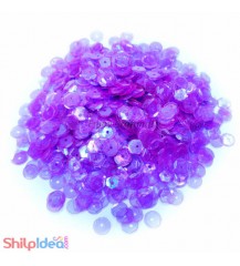 Sequins Round Cupped 5mm - Purple AB